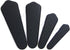 SCISSORFOBZ Designer Scissors Sheaths Shears Protective Covers-4 pcs Assorted Size Value Pack - Textured BLACK Design-#4-315...