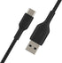 Belkin BoostCharge Braided USB-C to USB-A Cord (1M/3.3ft) for iPhone 15 Series, Samsung Galaxy S24 Series, Note20, Google Pixel 7 & 8, iPad Pro, N...