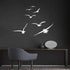 Flying Birds Wall Decals, Vinyl Stickers for Dorm, Nursery, Office, Kids Room, Bedroom, Living Room - Modern Home Decor Y20 (White)...