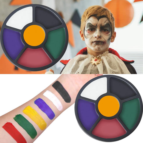 Scar Wax SFX Makeup, Halloween Makeup Kit, Special Effects Makeup kit-6 Color Bruise Wheel for Special Effects/Scar Wax with Spatula Tool/Fake Blo...