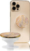 Grips by CRYSTALFY Authentic Natural Abalone Sea Shell Mother of Pearl Gemstone Coin Expandible Collapsible Mobile Phone Grip Stand Holder for Sma...