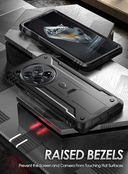 Poetic Revolution Case Compatible with OnePlus 12 5G (2024), Built-in Screen Protector ?Work with Fingerprint ID?, Full Body Rugged Shockproof Pro...