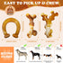 Apasiri Dog Toys, 3-Pack Indestructible Dog Chew Toys for Aggressive Chewers, Bacon Flavored Tough Dog Bones Chew Toys for Super Chewer, Tough Dog...