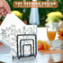 Napkin Holder for Table, Modern Metal Black Napkin Holders for Kitchen Dining Tables & Countertops, Paper Cocktail Napkins Holder Dispenser for In...