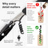 Vintorio Professional Waiters Corkscrew - Wine Key with Ergonomic Rubber Grip, Beer Bottle Opener and Foil Cutter (1 Pack)...