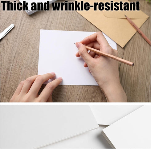 Koogel 100 Sheets Craft Cardstock, 5 x 7inch Cardstock Paper White Cardstock for Kids Art Crafts Card Invitation Making Scrapbooking...