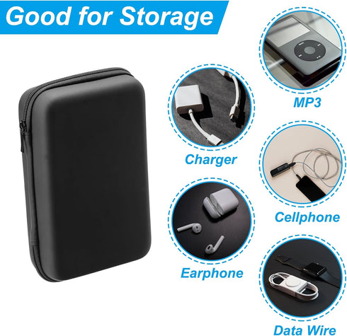 PATIKIL 7.48x5.12 Electronic Organizer Case, 1Pcs EVA Hard Waterproof Rectangle Travel Carrying Case with Zipper for Digital Multimeter, Camera, C...