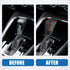 Gear Shift Lever Cover Automotive Interior Gear Shift Knob Trim for Honda Accord 10th Gen 2018-2022 Carbon Fiber Black Red Stitches...