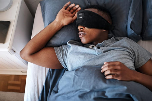 iLive Bluetooth Wireless Sleep Mask Headphones, Adjustable Headband, Carry Pouch Included, Black (IAHB31B)......