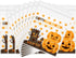 Boao 100 Pieces Halloween Treat Bags Clear Self Adhesive Candy Bags Bulk Pumpkin Cellophane Plastic Cookie Pouch for Party Favors Gifts Halloween ...