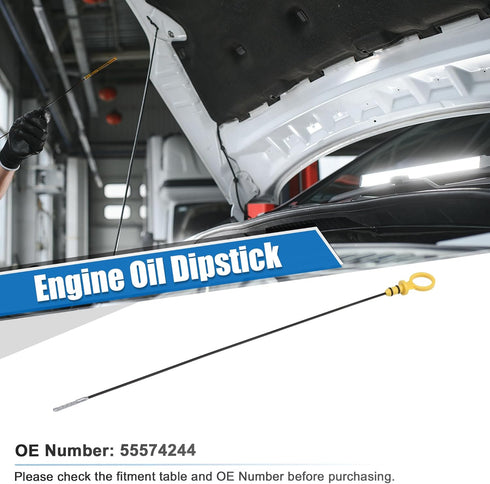 X AUTOHAUX Engine Oil Level Indicator Dipstick for Chevrolet Cruze 2011-2015 for Chevrolet Sonic 2012-2015 No.55574244 Yellow...