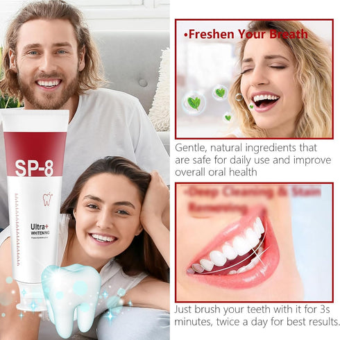 SP-8 Probiotic Toothpaste, SP8 Toothpastec, SP8 Fresh Breath Deep Cleaning Care Toothpaste 100g...