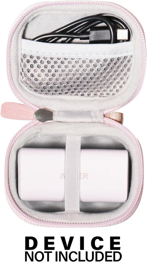 CaseSack Case for Anker Portable Charger with Built-in Lightning Connector (Rose Gold)...