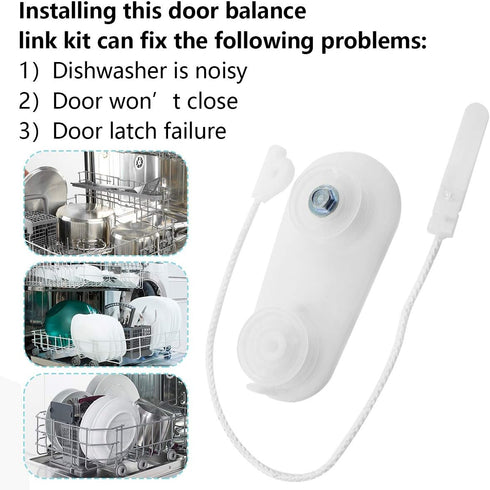 ZAITOE 8194001 Dishwasher Door Balance Link Kit Replacement Compatible with Whirlpool, Replaces Part W10158291,1059756, 8194001VP,AP3775412