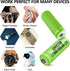 Ni-MH Rechargeable 2/3AAA 1.2v 400mAh Batteries, Rechargeable 2/3 AAA Battery with Button Top for Mason Jar Light (Not Standard AAA Batteries), 12...