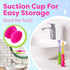 Kids Toothbrush 6 Pack - Soft Contoured Bristles - Child Sized Brush Heads (3-10 Year Old) - Suction Cup for Fun & Easy Storage - Girl & Boy Set (...
