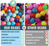 Blue Rabbit Co Silicone Beads for Keychain Making, Necklace, Bracelet, Medium Bulk Beads & Bead Assortments, Silicon Beads (12mm, 200PC, Original)...