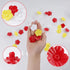6 PCS Red Hummingbird Feeder Replacement Flowers,Plastic Decorative Flower Feeding Replacement Parts for Hummingbird Feeder Outdoors, Slices Windo...