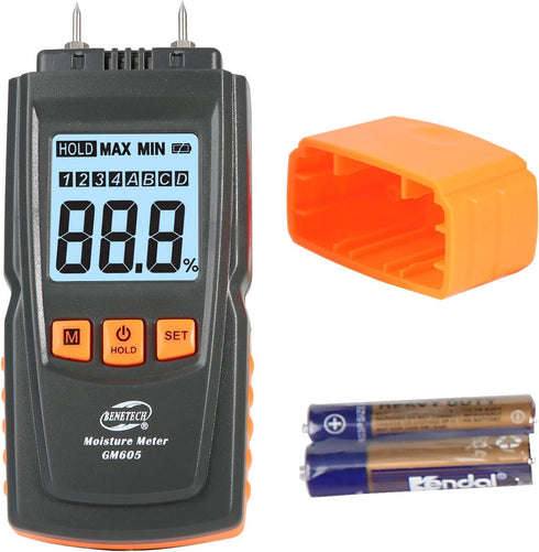 Digital Moisture Meter Pin-Type Multifunctional Humidity Water Detector for Building Material Firewood Walls Paper...