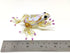 Frog Miniature Figurines Animals Hand Blown Color Glass Art Collectible Gift Decorate 3" (Yellow Purple)...