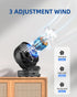 Portable Mini Clip on Fan, 3 Speed Rechargeable Small USB Desk Fan with Strong Airflow, Battery Operated Personal Fan, 360° Rotate Adjustable Tabl...
