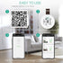 ORIA Mini Wireless Humidity Temperature Sensor with Temp Humidity Monitor, Data Export and Alert for House