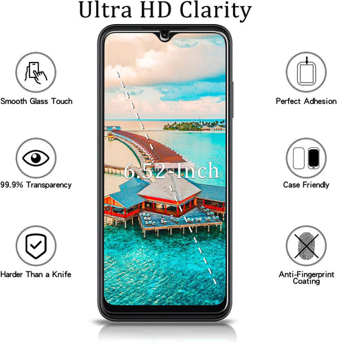 MAYtobe [2-Pack Specially Designed for T-Mobile REVVL 6, T-Mobile REVVL 6X Screen Protector Tempered Glass, No Bubbles, Anti Scratch, Easy to Inst...