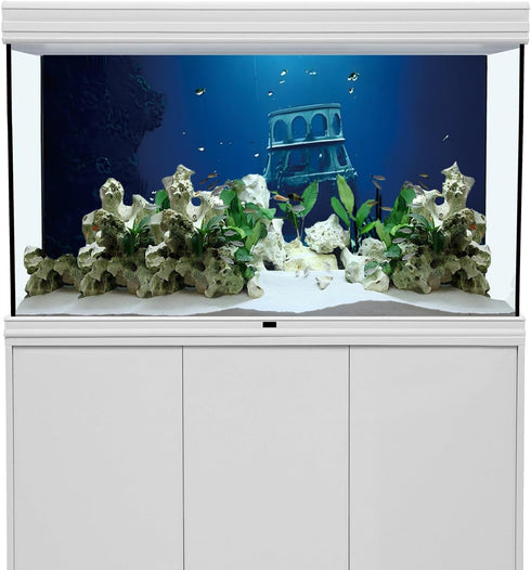 AWERT 30x18 inches Undersea Aquarium Background Ruins Aquarium Background Undersea Shipwreck Fish Tank Background...