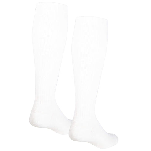 NuVein Women's Compression Socks, 15-20 mmHg Support, Casual Cushion Foot Style, Knee High, Closed Toe, White, X-Large...