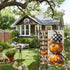 Fall Pumpkins Garden Flag 12x18 Inch Polka Dots Small Double Sided For Outside Thanksgiving Burlap Plaid Bowknot Welcome Yard Autumn Decoration...