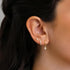 GEORGE · SMITH Gold Hoop Earrings Set for Women, 14K Gold Plated Hypoallergenic Cartilage Earring Stacks, Dainty Multiple Piercing Huggie Earrings...