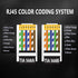 PETECHTOOL RJ45 23AWG Cat6a Cat6 Connector Gold Plated 8P8C Pass Through Shield Plug (50pieces)...
