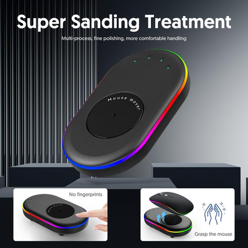 Neises Mouse Jiggler with Power Adapter and ON/Off Switch Mouse Mover Simulator, Driver-Free Mouse Movement Simulation for Computer Awakening Mous...