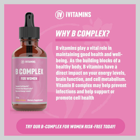 B Complex Vitamins for Women | Helps to Improve Brain Function, Digestion, Energy, & More | B Vitamins Complex for Women | Vitamin B Complex | B C...