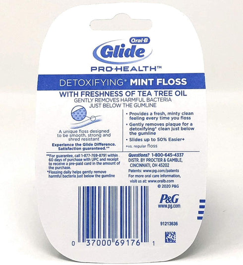 Oral-B Glide Mint Dental Floss with The Freshness of Tea Tree Oil 40m (Pack of 6)...
