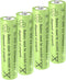 1.2V Ni-Mh AA 600mAh Rechargeable Batteries for Outdoor Solar Garden Lights (4 Pack)...