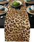Leopard Print Table Runner-Cotton linen-Long 90 inche Cheetah Print Dresser Scarves,Animal Tablerunner for Kitchen Coffee/Dining/Sofa/End Table Be...