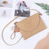 Handwoven Round Straw Shoulder Bag Crossbody Bag Girls Summer Beach Straw Bag Envelope Wallet for Womens...