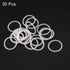uxcell Silicone O-Rings, 17mm OD 14mm ID 1.5mm Width VMQ Seal Gasket for Compressor Valves Pipe Repair, White, Pack of 30...