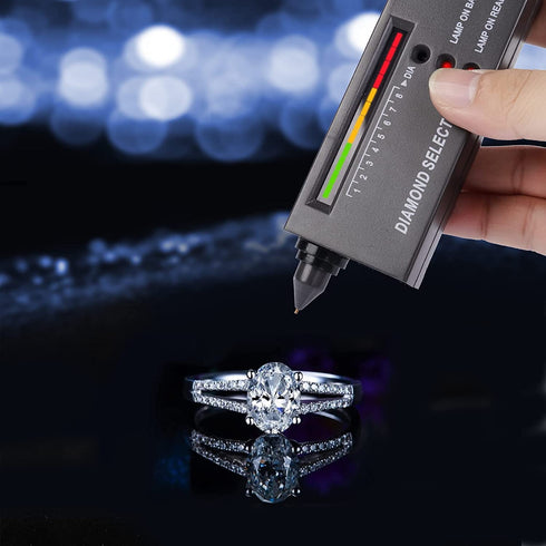 Diamond Tester Pen,Professional Jewelry Diamond Tester+40X Illuminated Jewelry Loop Magnifier,Diamond Selector for Novice and Expert,Thermal Condu...