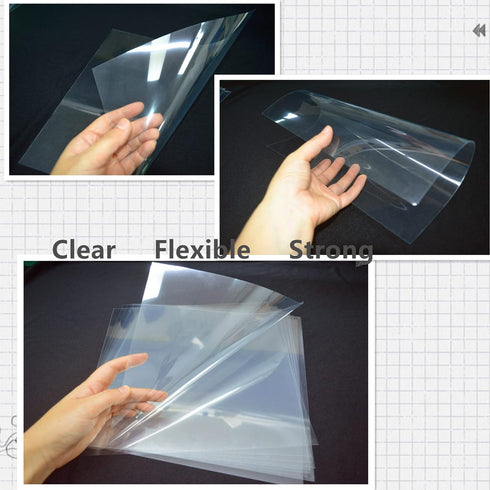 BANLTRE 12 Pieces 6 mil Blank Template Material Stencils Mylar for Cutting Paper Clear Transparency Sheet 12 × 12 inch (12-6 mil)...