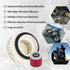 4TR-14451-00 Air Filter Oil filter Cleaner Compatible with Yamaha V-Star 650 XVS650 Custom Drag Star 650 XVS650A, Vstar 650 XVS650A Classic XVS650...