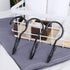 JOHOUSE 14PCS Purse Hanger for Closet, Large Size Closet Rod Hooks Black Vinyl Coated Bag Hanger Organizer Hooks Unique Twist Design for Bags Purs...