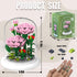 MJDDJA Mini Flower Bouquets Building Blocks,Easter Basket Stuffers,Mini Building Blocks Sets,Forever Carnations Decorated Flower with Dust Cover,M...