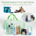 APREUTY Clear Makeup Bags, TSA Approved 6 Pcs Cosmetic Makeup Bags Set Clear PVC with Zipper Handle Portable Travel Luggage Pouch Airport Airline ...