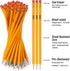 50 Pack #2 HB Pencils Bulk Yellow Sharpened Pencils with Erasers for Kids, 2 Pre-sharpened pencils number 2 pencils for classroom office Supplies,...