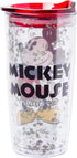 Silver Buffalo Disney Vintage Mickey Mouse Since 1928 Double Wall Travel Tumbler with Slide Close Lid, 20 Ounces...