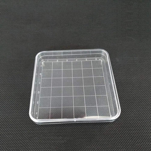 Scicalife 10 Sets Square Petri Dish with Lids, Plastic Material, Container for School Lab Science Experiment...
