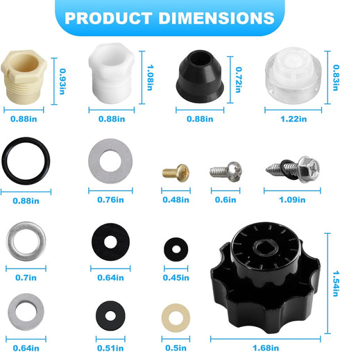 630-8500 Wall Hydrant Complete Service Kit, for Prier Mansfield style 300/400/500 Wall Hydrant...