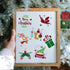 24pcs Small Christmas Stencils, Reusable Xmas Painting 3x3 Inch Template Multiple Patterns Decoration Stencils Painting on Wood for DIY Crafts Car...